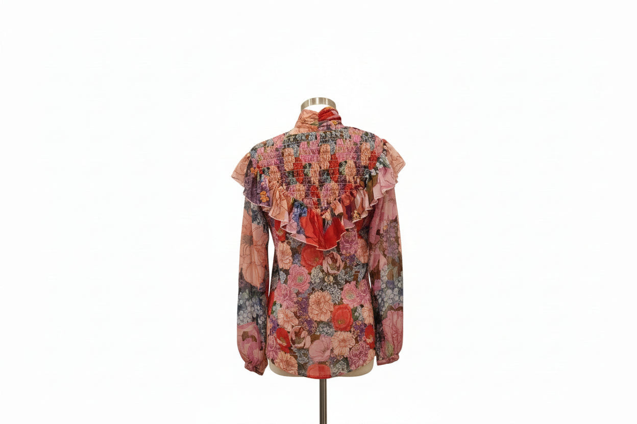 COOP floral top back