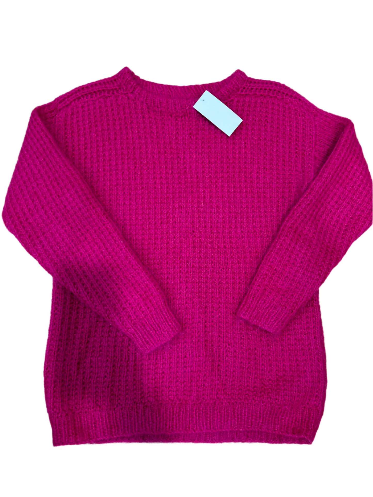 HAND KNITTED PINK JUMPER